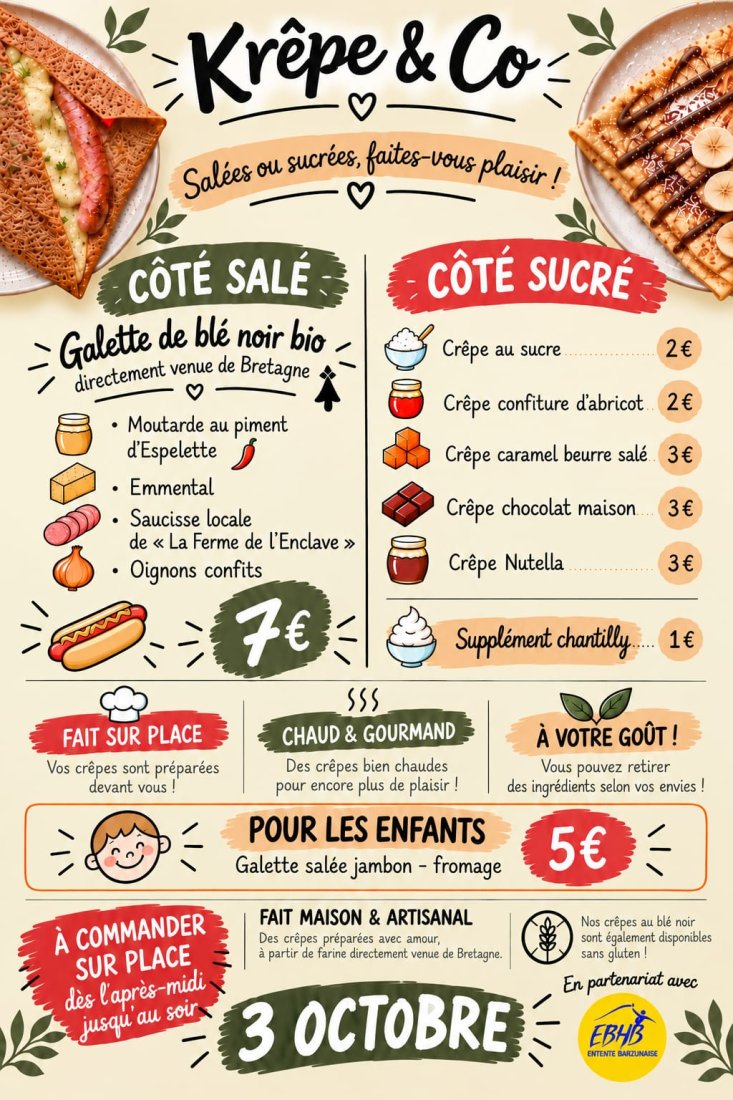 ANIMATION KRÊPE & CO - 03/10/2026